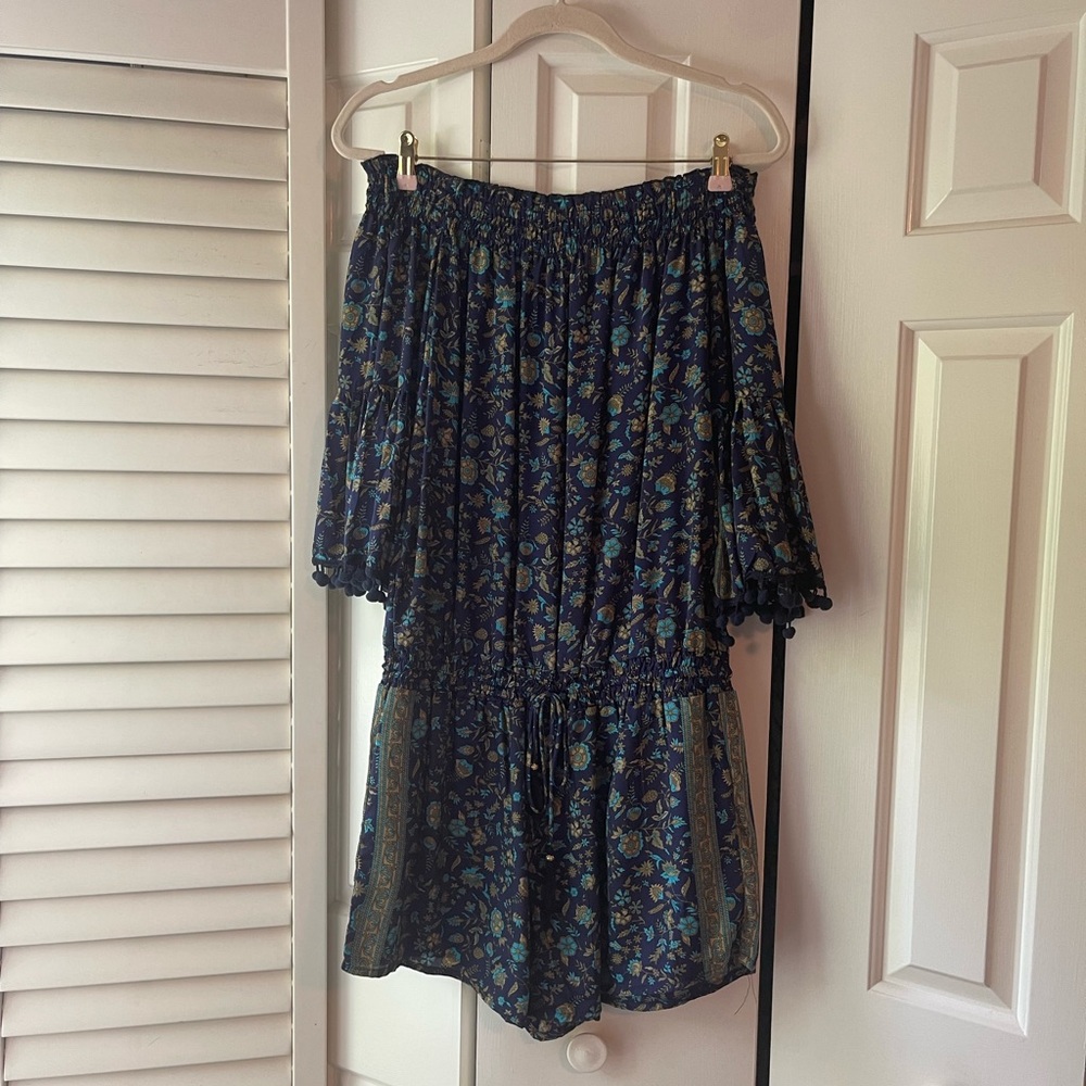 Anthropologie Pommed Off-the-Shoulder Romper